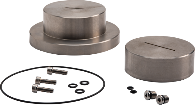 Triaxial Cap and Base Set, Stainless Steel